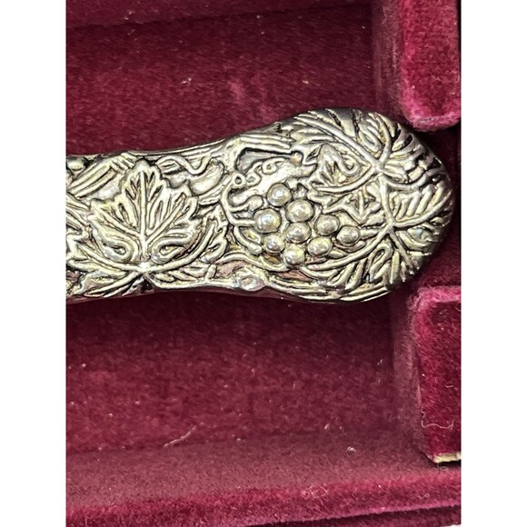 Godinger VTG Silver Plate Salad Serving Set for Neiman Marcus Grape Vineyard 242 - Picture 5 of 10